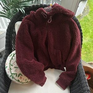 lululemon athletica Burgundy Teddy Jacket